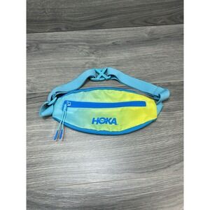 HOKA Fanny /Waist Pack Sling Bag adjustable zip pockets Blue/yellow